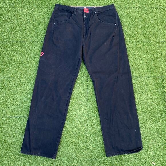 Le Jean De Marithe Francois Girbaud Men's Y2K Vintage Embroidered Black Jeans 40 - Picture 2 of 7
